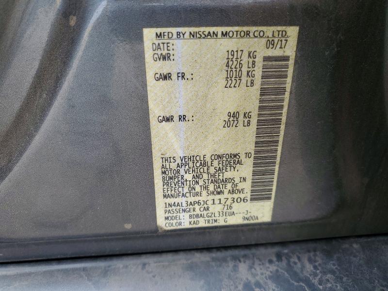 55038406 :رقم المزاد ، 1N4AL3AP6JC117306 vin ، 2018 Nissan Altima مزاد بيع