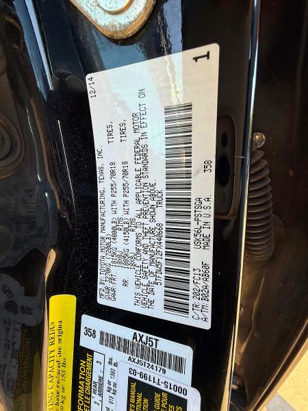 Продаж на аукціоні авто 2015 Toyota Tundra, vin: 5TFDW5F12FX440668, номер лоту: 55104586
