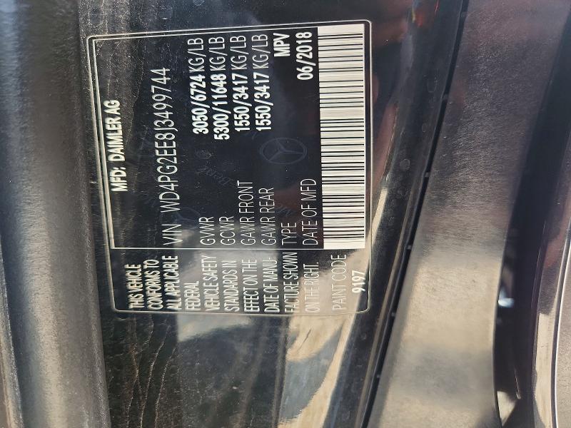 Aukcja sprzedaży 2018 Mercedes-benz Metris, vin: WD4PG2EE8J3499744, numer aukcji: 54433176