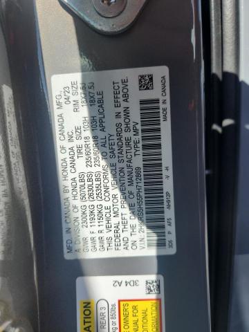 Aukcja sprzedaży 2023 Honda Cr-v, vin: 2HKRS5H55PH712869, numer aukcji: 54175946