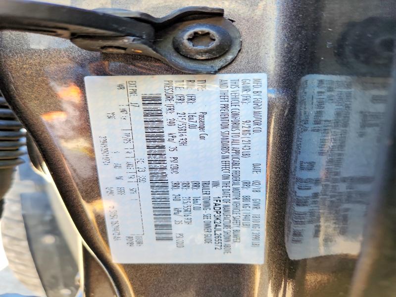 2018 Ford Focus მანქანა იყიდება აუქციონზე, vin: 1FADP3K24JL265572, აუქციონის ნომერი: 53045776