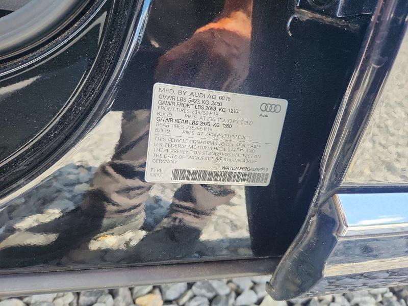52000606 :رقم المزاد ، WA1L2AFP2GA048292 vin ، 2016 Audi Q5 مزاد بيع