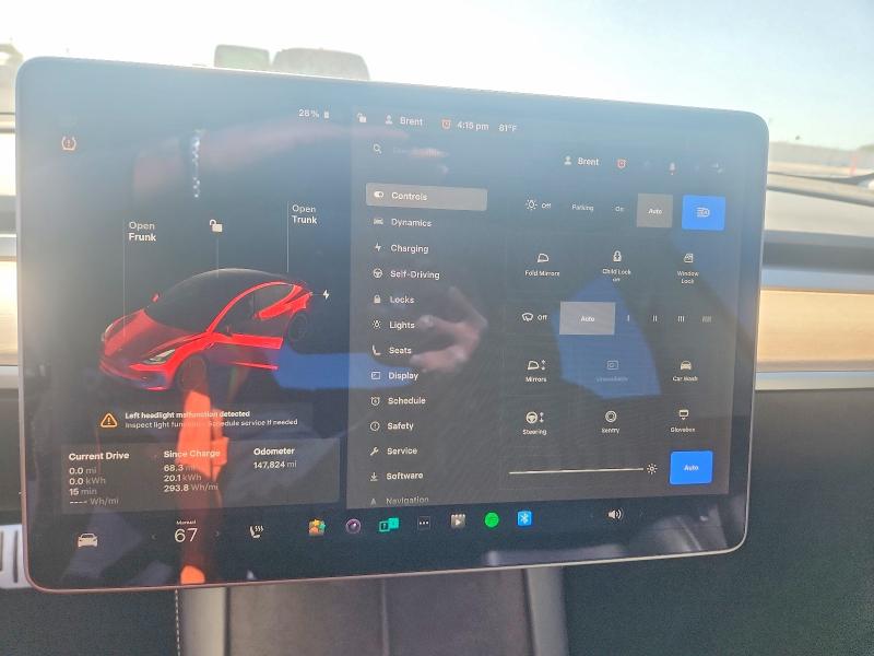 53061746 :رقم المزاد ، 5YJ3E1ECXMF050807 vin ، 2021 Tesla Model 3 مزاد بيع