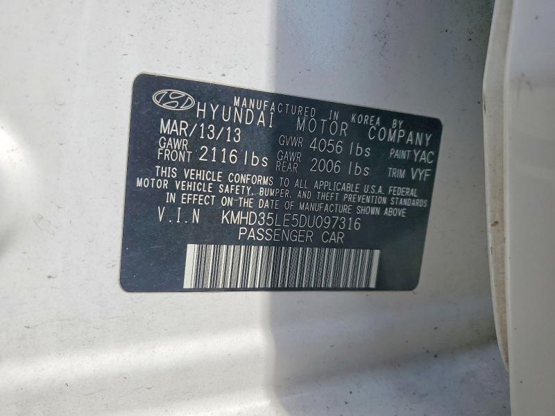 Продаж на аукціоні авто 2013 Hyundai Elantra Gt, vin: KMHD35LE5DU097316, номер лоту: 54454216