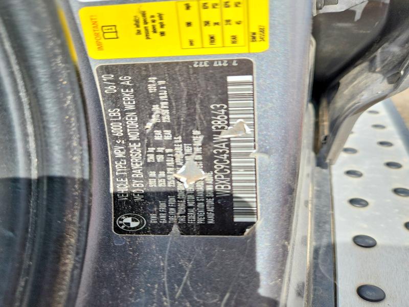 Продаж на аукціоні авто 2010 Bmw X3, vin: WBXPC9C43AWJ38643, номер лоту: 54889976