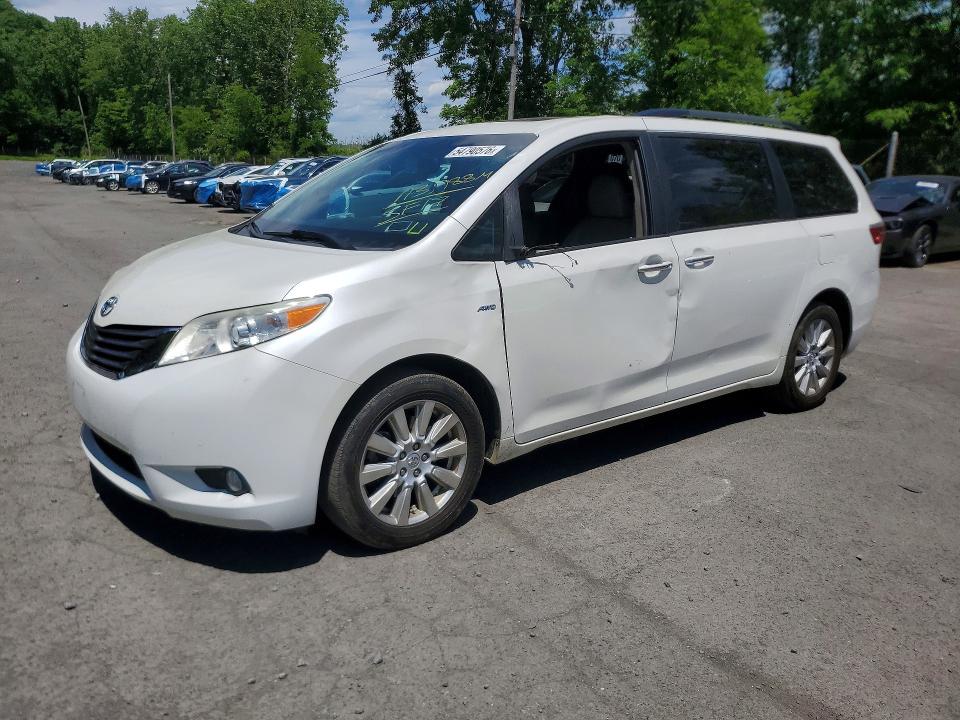 54790576 :رقم المزاد ، 5TDDZ3DC7HS159166 vin ، 2017 Toyota Sienna مزاد بيع