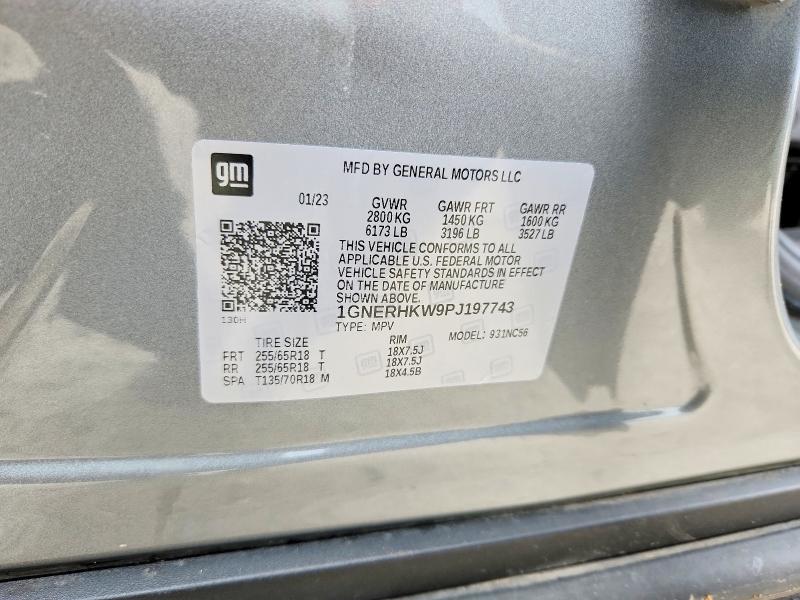Aukcja sprzedaży 2023 Chevrolet Traverse, vin: 1GNERHKW9PJ197743, numer aukcji: 52416696