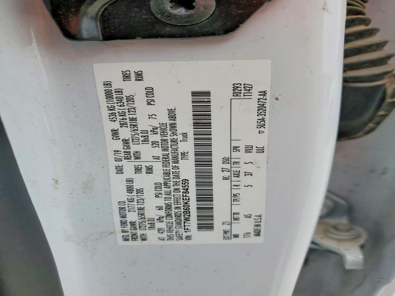 Aukcja sprzedaży 2019 Ford F250, vin: 1FT7W2B60KEF84559, numer aukcji: 54278336