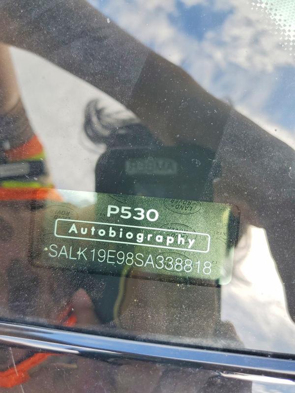 Aukcja sprzedaży 2025 Land Rover Range Rover, vin: SALK19E98SA338818, numer aukcji: 53004796