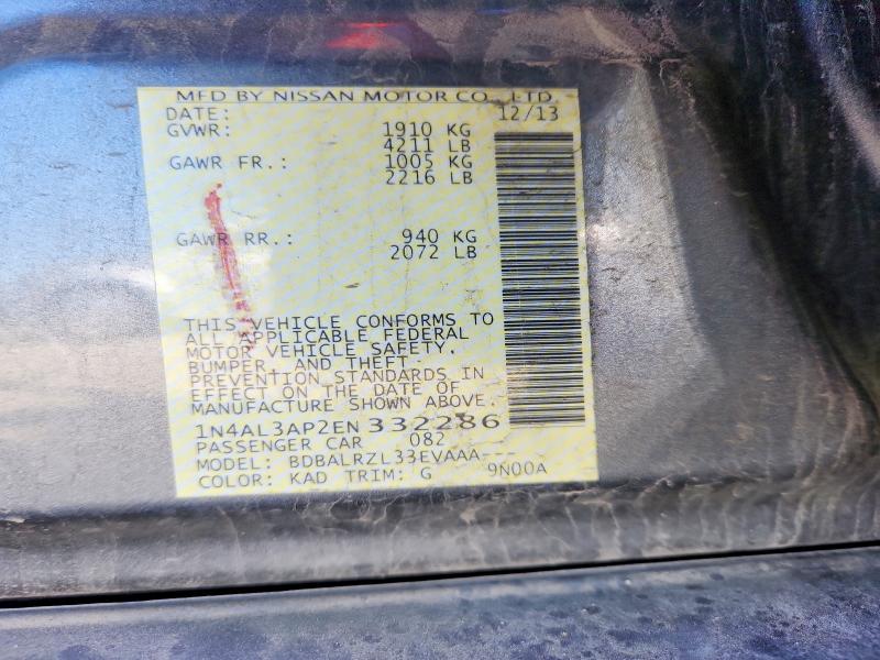 Продаж на аукціоні авто 2014 Nissan Altima, vin: 1N4AL3AP2EN332286, номер лоту: 51480656