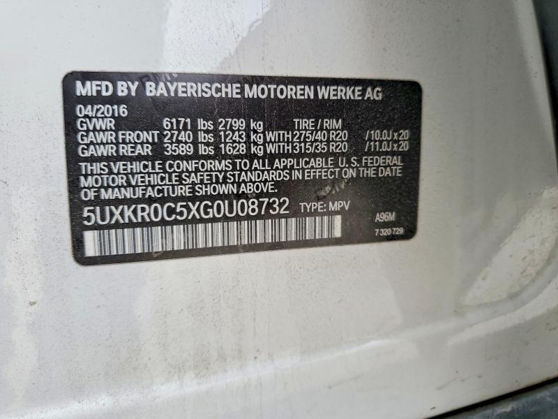 Продажа на аукционе авто 2016 Bmw X5, vin: 5UXKR0C5XG0U08732, номер лота: 52523346