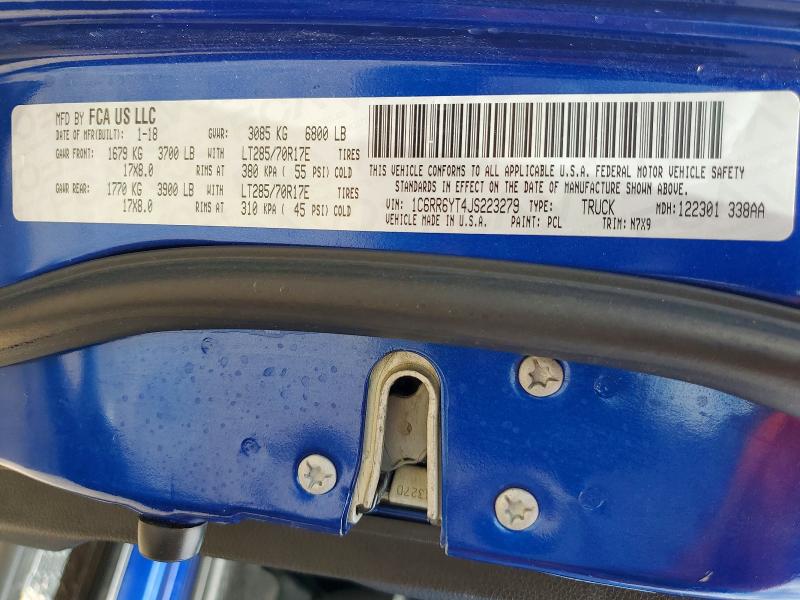 Продаж на аукціоні авто 2018 Ram 1500, vin: 1C6RR6YT4JS223279, номер лоту: 53368086
