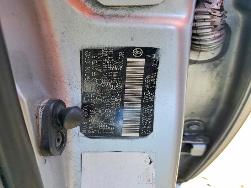 54313716 :رقم المزاد ، JTDKN3DU5A0025910 vin ، 2010 Toyota Prius مزاد بيع