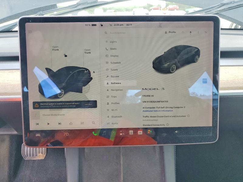 54467866 :رقم المزاد ، 5YJ3E1EA3NF184705 vin ، 2022 Tesla Model 3 مزاد بيع