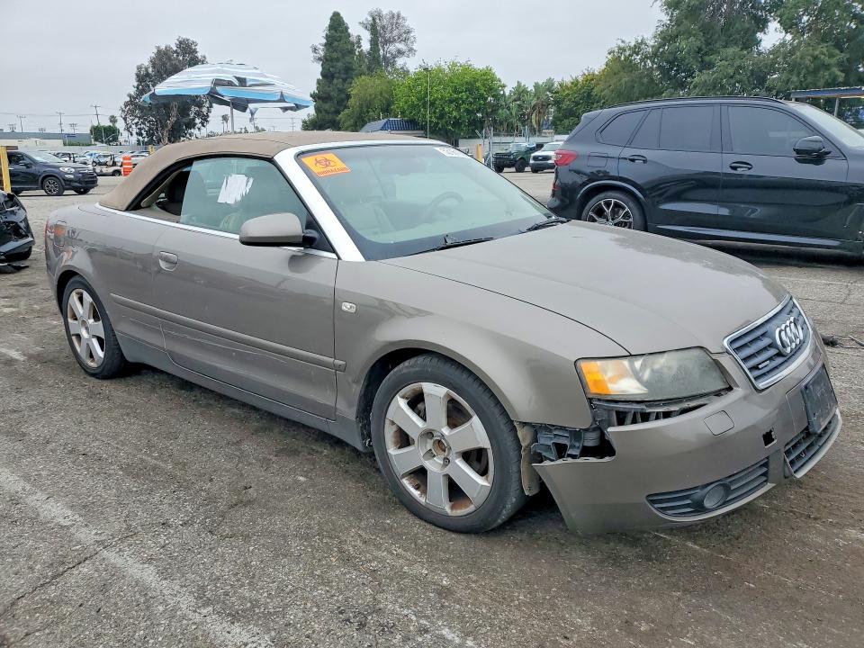 2004 Audi A4 მანქანა იყიდება აუქციონზე, vin: WAUDT48H34K007610, აუქციონის ნომერი: 53161666