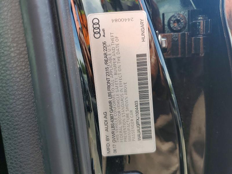 Продажа на аукционе авто 2018 Audi A3, vin: WAUAUGFFXJ1004403, номер лота: 52964276