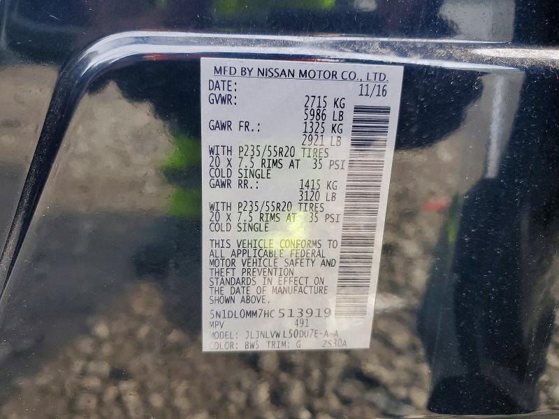 Продажа на аукционе авто 2017 Infiniti Qx60, vin: 5N1DL0MM7HC513919, номер лота: 54543166