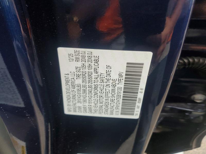 Aukcja sprzedaży 2025 Honda Pilot, vin: 5FNYG1H75SB191330, numer aukcji: 55000286