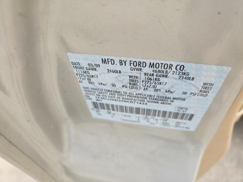 Продаж на аукціоні авто 2009 Ford Escape, vin: 1FMCU94G39KB71433, номер лоту: 52460486