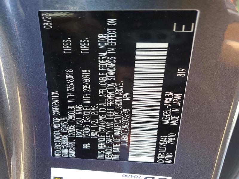 Aukcja sprzedaży 2024 Lexus Nx 350h, vin: JTJGKCEZ3R2022848, numer aukcji: 52533516