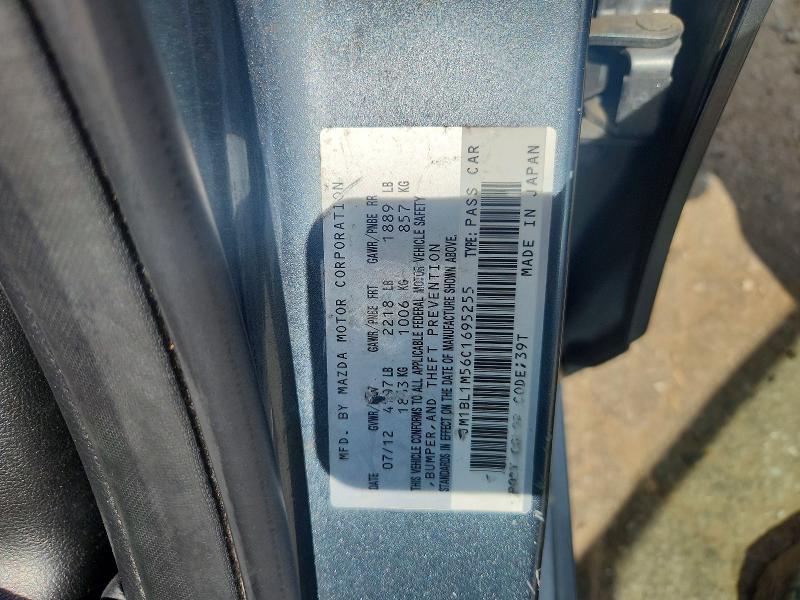 Продаж на аукціоні авто 2012 Mazda 3, vin: JM1BL1M56C1695255, номер лоту: 54241226