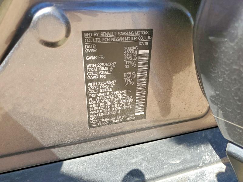Aukcja sprzedaży 2018 Nissan Rogue, vin: KNMAT2MT1JP615192, numer aukcji: 53820396