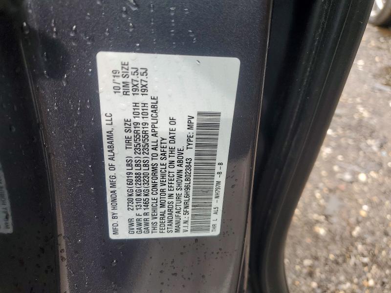 Продаж на аукціоні авто 2020 Honda Odyssey, vin: 5FNRL6H96LB023843, номер лоту: 53617006