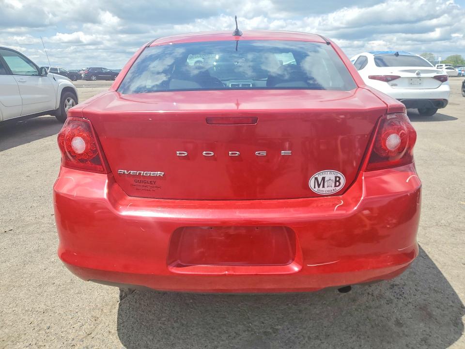 53653896 :رقم المزاد ، 1C3CDZCB6CN173567 vin ، 2012 Dodge Avenger مزاد بيع