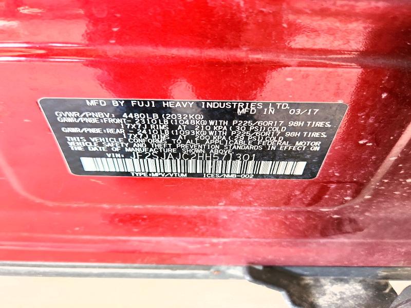 Продаж на аукціоні авто 2017 Subaru Forester, vin: JF2SJAJC2HH571301, номер лоту: 52486846