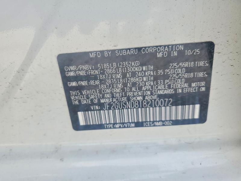 Продажа на аукционе авто 2026 Subaru Crosstrek, vin: JF2GUSND8T8210072, номер лота: 54797116