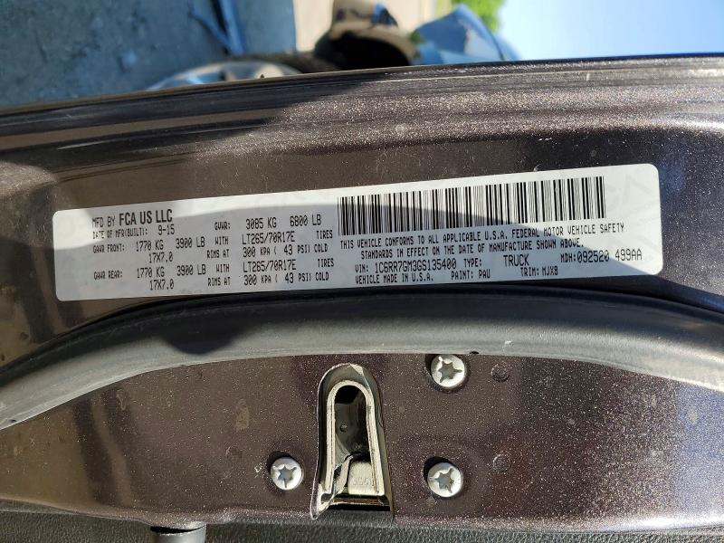 Продаж на аукціоні авто 2016 Ram 1500, vin: 1C6RR7GM3GS135400, номер лоту: 53163296