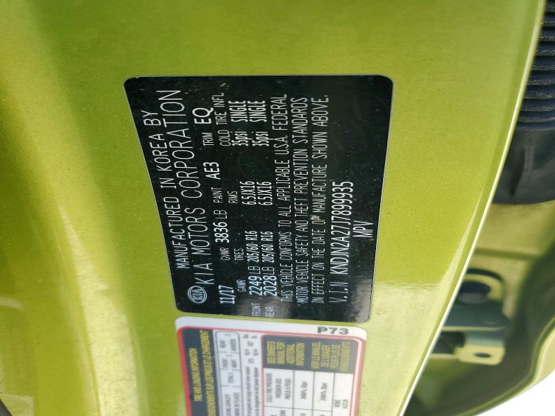53852176 :رقم المزاد ، KNDJN2A27J7899935 vin ، 2018 Kia Soul مزاد بيع