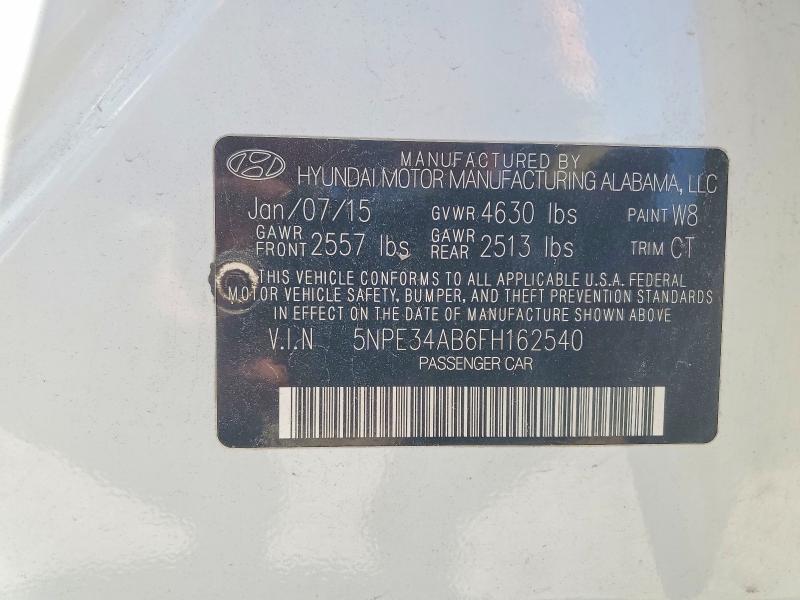Aukcja sprzedaży 2015 Hyundai Sonata, vin: 5NPE34AB6FH162540, numer aukcji: 52997276