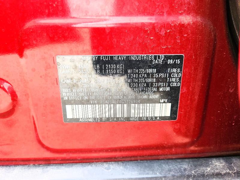 Продажа на аукционе авто 2016 Subaru Outback, vin: 4S4BSALC4G3226934, номер лота: 53318056
