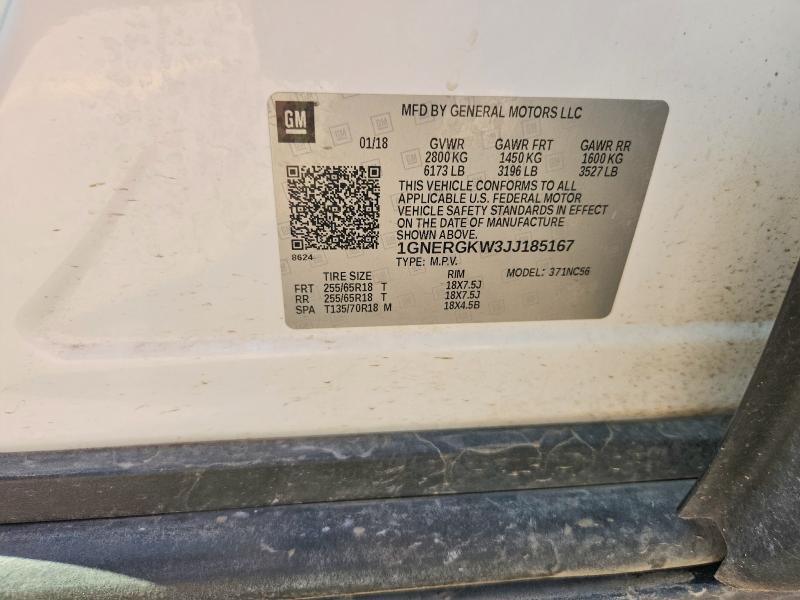 Продажа на аукционе авто 2018 Chevrolet Traverse, vin: 1GNERGKW3JJ185167, номер лота: 53594436