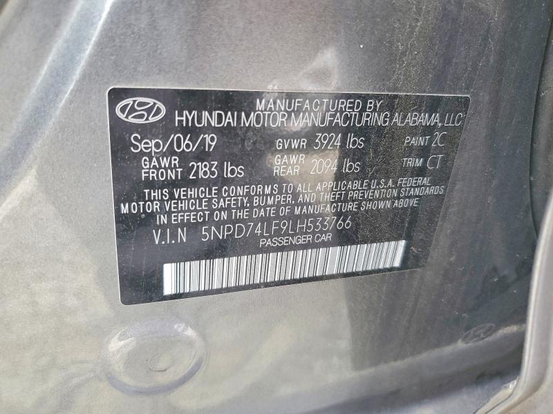 Aukcja sprzedaży 2020 Hyundai Elantra, vin: 5NPD74LF9LH533766, numer aukcji: 51989216