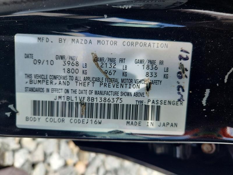 2011 Mazda 3 მანქანა იყიდება აუქციონზე, vin: JM1BL1VF8B1386375, აუქციონის ნომერი: 51902616