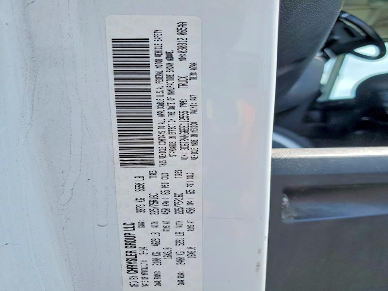 2014 Ram Promaster 1500 მანქანა იყიდება აუქციონზე, vin: 3C6TRVNG6EE112555, აუქციონის ნომერი: 53520106