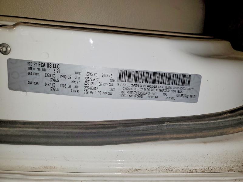 Продаж на аукціоні авто 2020 Dodge Grand Caravan, vin: 2C4RDGBG3LR235243, номер лоту: 51213486