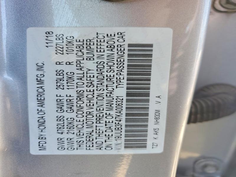 Aukcja sprzedaży 2019 Acura Tlx, vin: 19UUB3F47KA006321, numer aukcji: 51280546