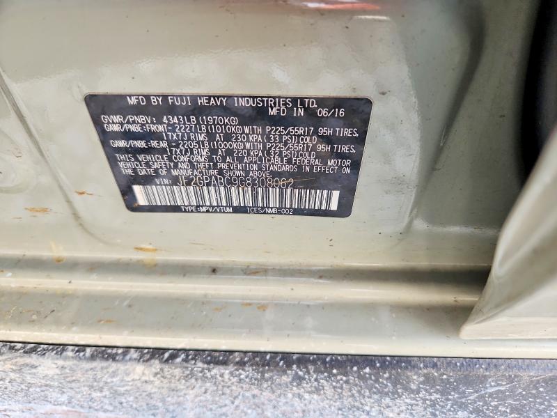 Aukcja sprzedaży 2016 Subaru Crosstrek, vin: JF2GPABC9G8308062, numer aukcji: 54248856