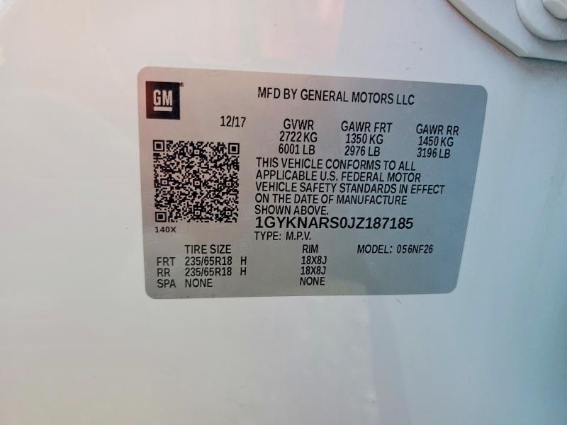 Продажа на аукционе авто 2018 Cadillac Xt5, vin: 1GYKNARS0JZ187185, номер лота: 52090606