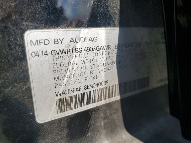 Продажа на аукционе авто 2014 Audi A4, vin: WAUBFAFL8EN040669, номер лота: 54109286