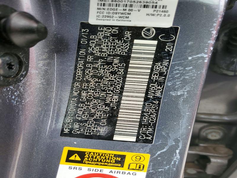 Продажа на аукционе авто 2013 Lexus Es, vin: JTHBW1GG6D2018415, номер лота: 55137786