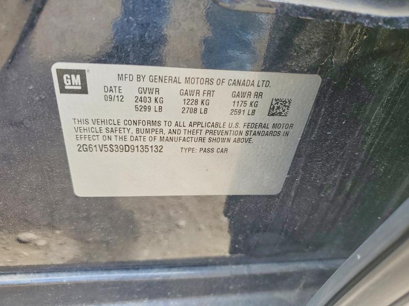 Продаж на аукціоні авто 2013 Cadillac Xts, vin: 2G61V5S39D9135132, номер лоту: 55713136