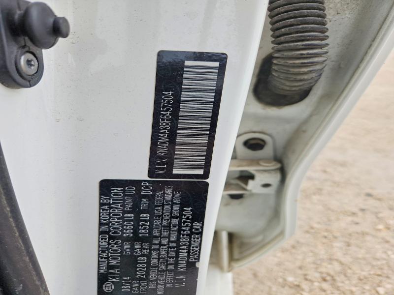 54598086 :رقم المزاد ، KNADM4A38F6457504 vin ، 2015 Kia Rio مزاد بيع
