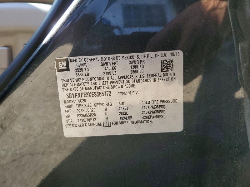 Продажа на аукционе авто 2014 Cadillac Srx, vin: 3GYFNFE3XES565772, номер лота: 54676696