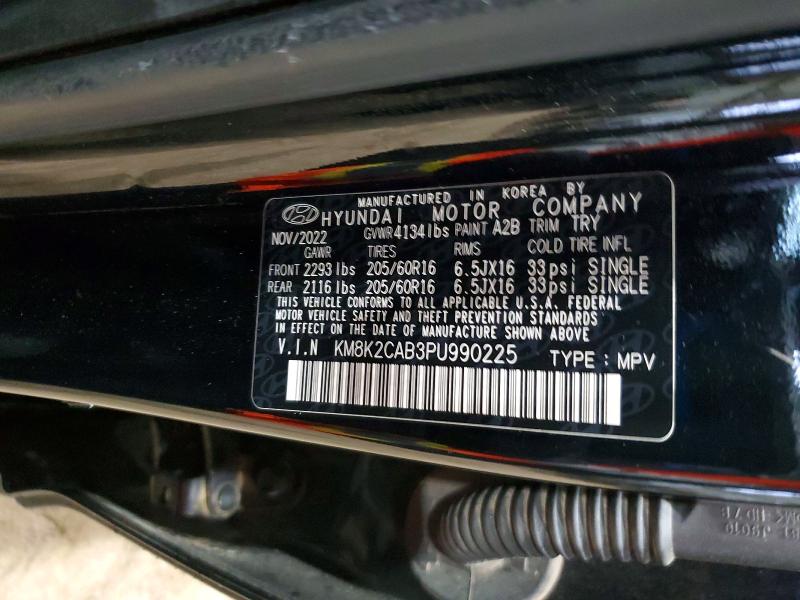 Aukcja sprzedaży 2023 Hyundai Kona, vin: KM8K2CAB3PU990225, numer aukcji: 54121576