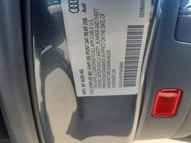 Продаж на аукціоні авто 2023 Audi A4, vin: WAUEAAF41PN005883, номер лоту: 53536246