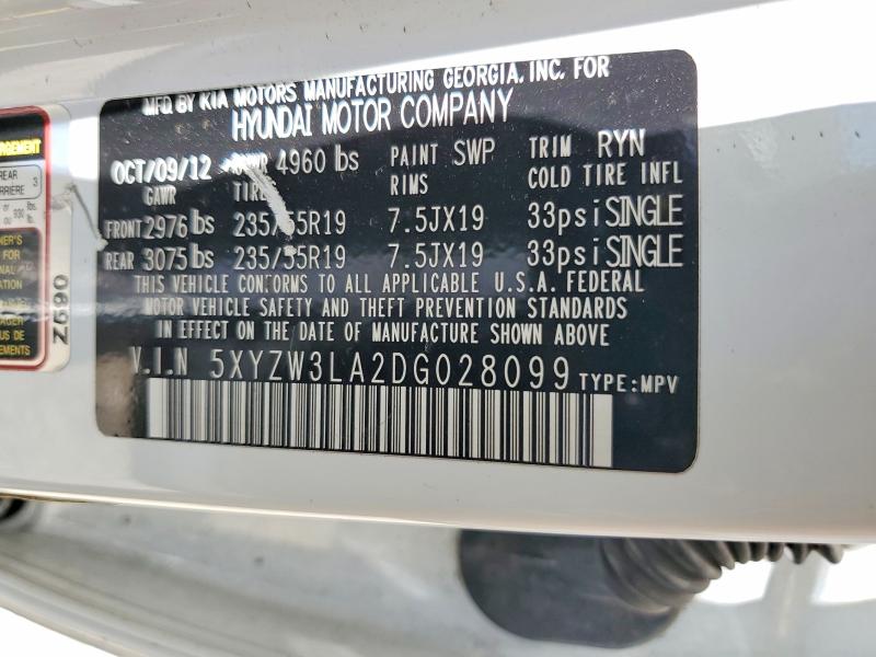 Aukcja sprzedaży 2013 Hyundai Santa Fe Sport, vin: 5XYZW3LA2DG028099, numer aukcji: 54552416